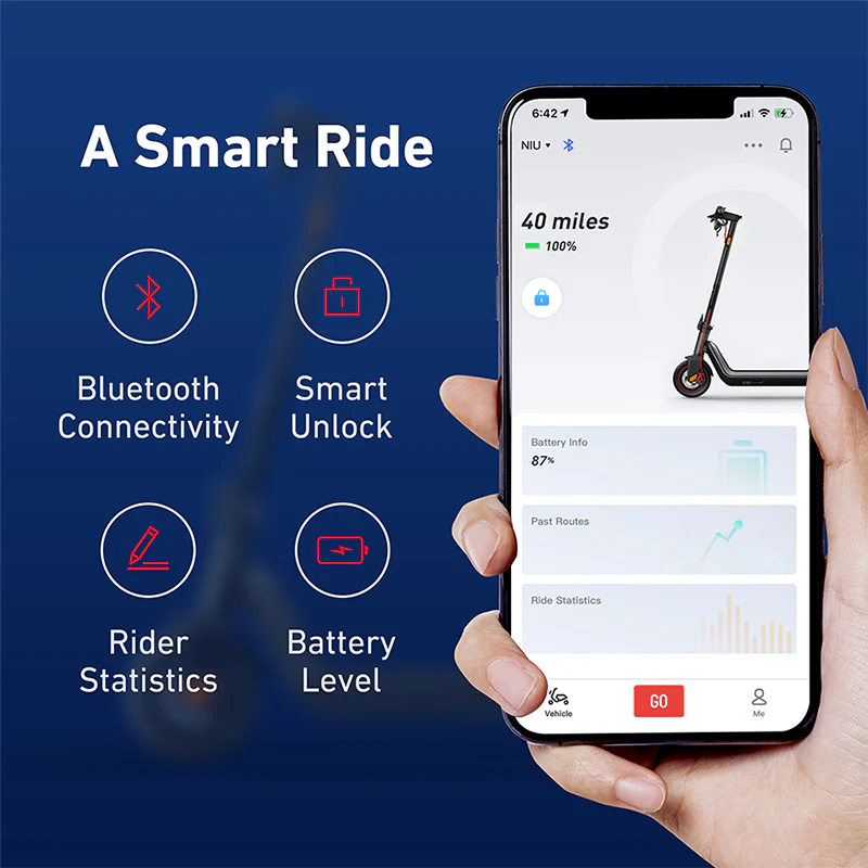 NIU KQi3 Max Electric Kick Scooter - Refurbished (Good) - Falcon Scooters