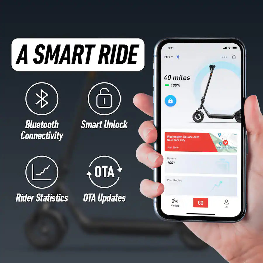 NIU KQi 100F Electric Scooter - Refurbished (Good) - Falcon Scooters