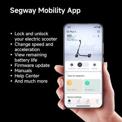Segway Ninebot E2 Plus II Electric Scooter - Refurbished (Good) - Falcon Scooters